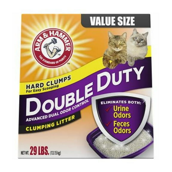 Arm & Hammer 97511 Double Duty Clumping Cat Litter, Scented, 29 Lbs. - Quantity 1