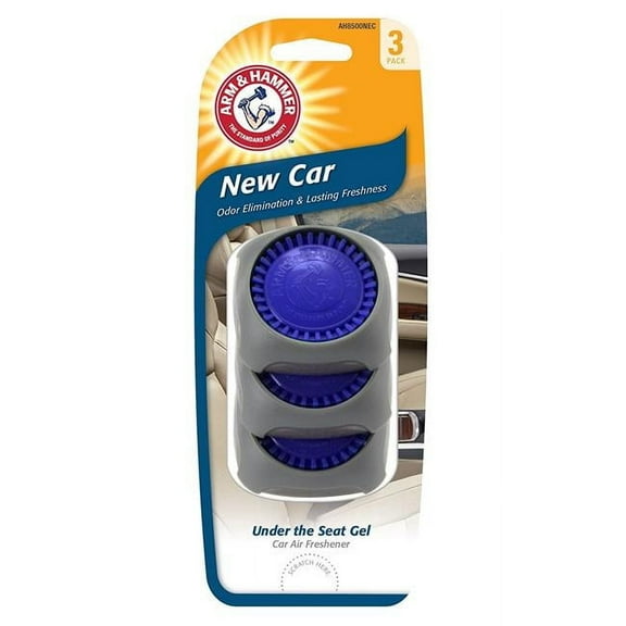 Arm & Hammer AH8500NEC New Car Smell Under The Seat Vehicle Air Freshener 3-PK