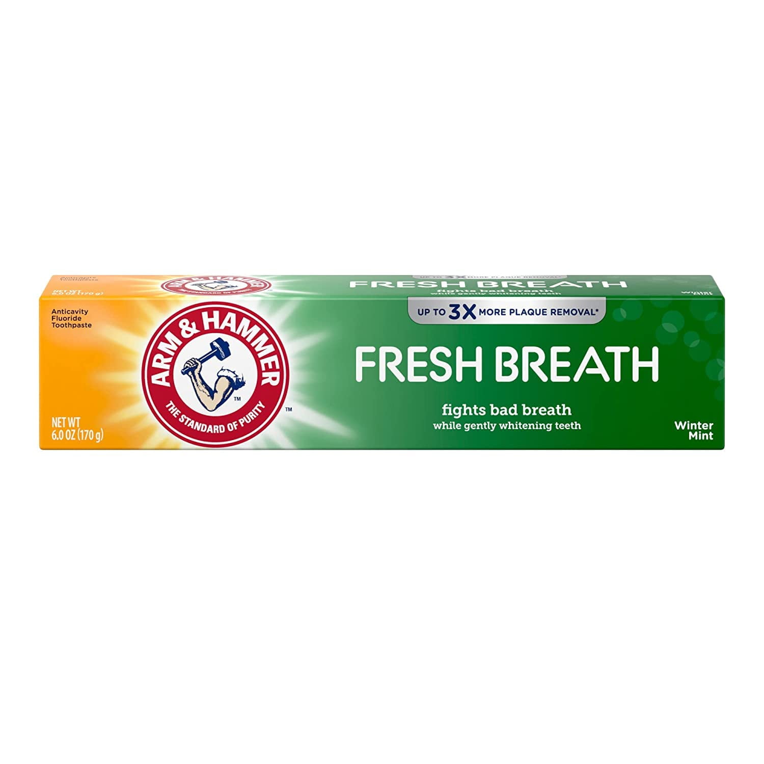 Arm & Hammer Advance White Baking Soda Toothpaste, Frosted Mint 6 Oz (Pack Of 4)