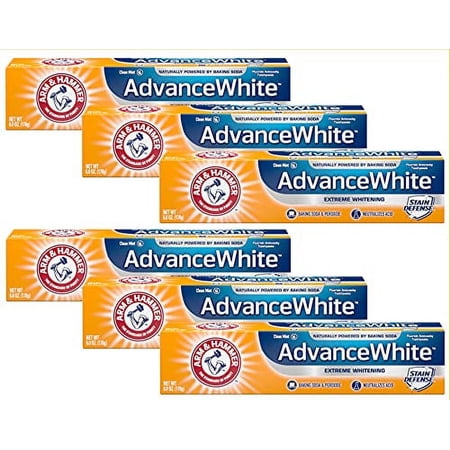 Arm & Hammer Advance White Extreme Whitening Toothpaste - 6 Oz (Pack of 6)