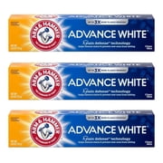 Arm & Hammer Advance White Extreme Whitening Toothpaste, Clean Mint, 6 Ounce Pack Of 3