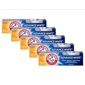 Arm & Hammer Advance White Toothpaste, Travel Size (0.9oz) - Pack of 5