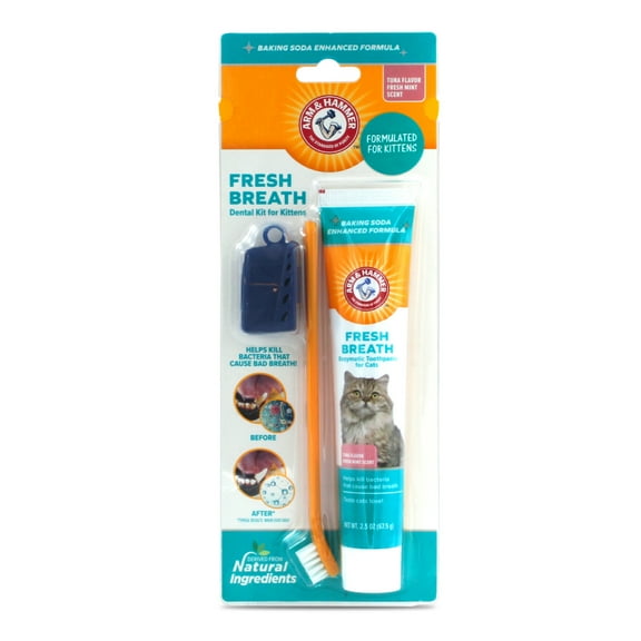 Arm & Hammer Advanced Care Training Dental Toothbrush Kit for Cats & Kittens