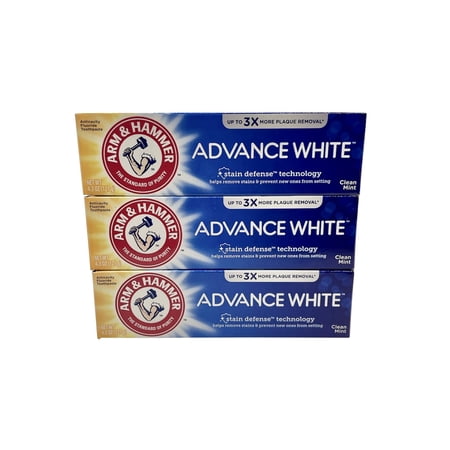 Arm & Hammer Advanced White Toothpaste Clean Mint 4.3 oz Pack of 3