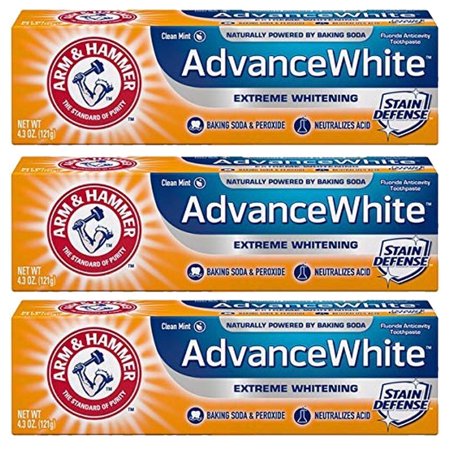 Arm & Hammer Advanced White Toothpaste Clean Mint 4.3 oz Pack of 3