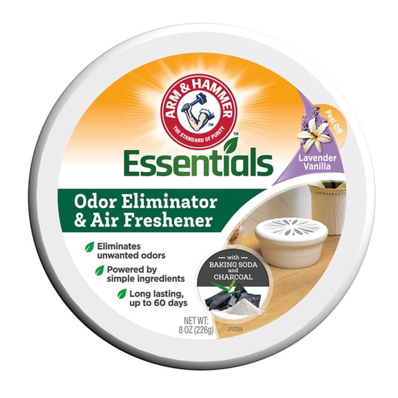 Arm & Hammer Essentials Odor Eliminator and Air Freshener, Lavender Vanilla, 8 oz.