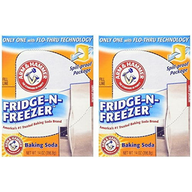 Arm & Hammer Baking Soda, FridgeNFreezer Pack, Odor Absorber, 14 oz