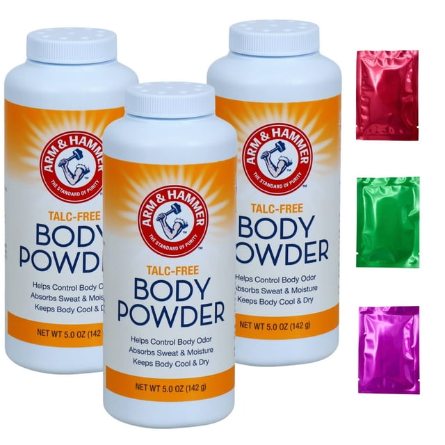 Arm & Hammer Body Powder, 100 Talc Free Body Powder for Body Odor