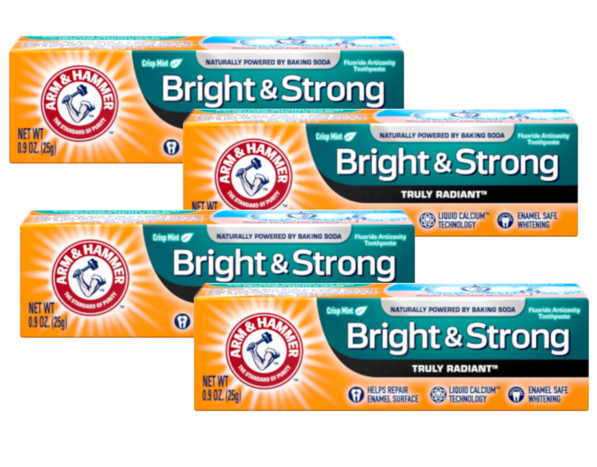 Arm & Hammer Bright and Strong Truly Radiant Toothpaste, Travel Size (0