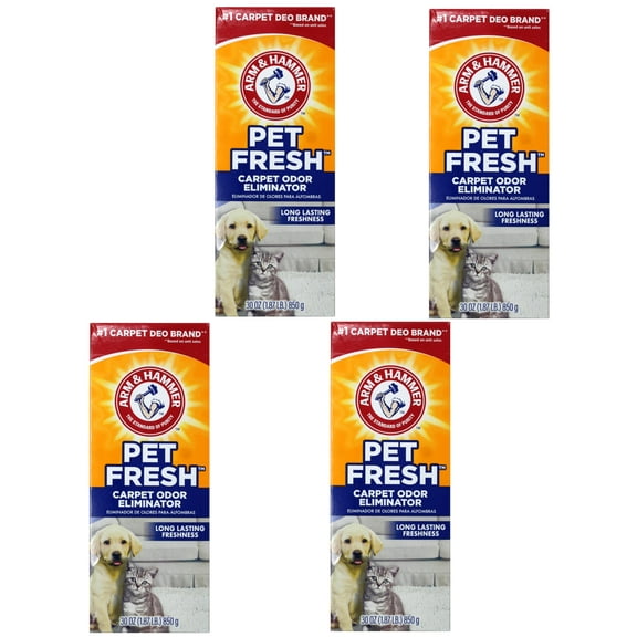 Arm & Hammer Carpet & Room Pet Fresh Odor Eliminator, 30 Ounce - 4 Pack