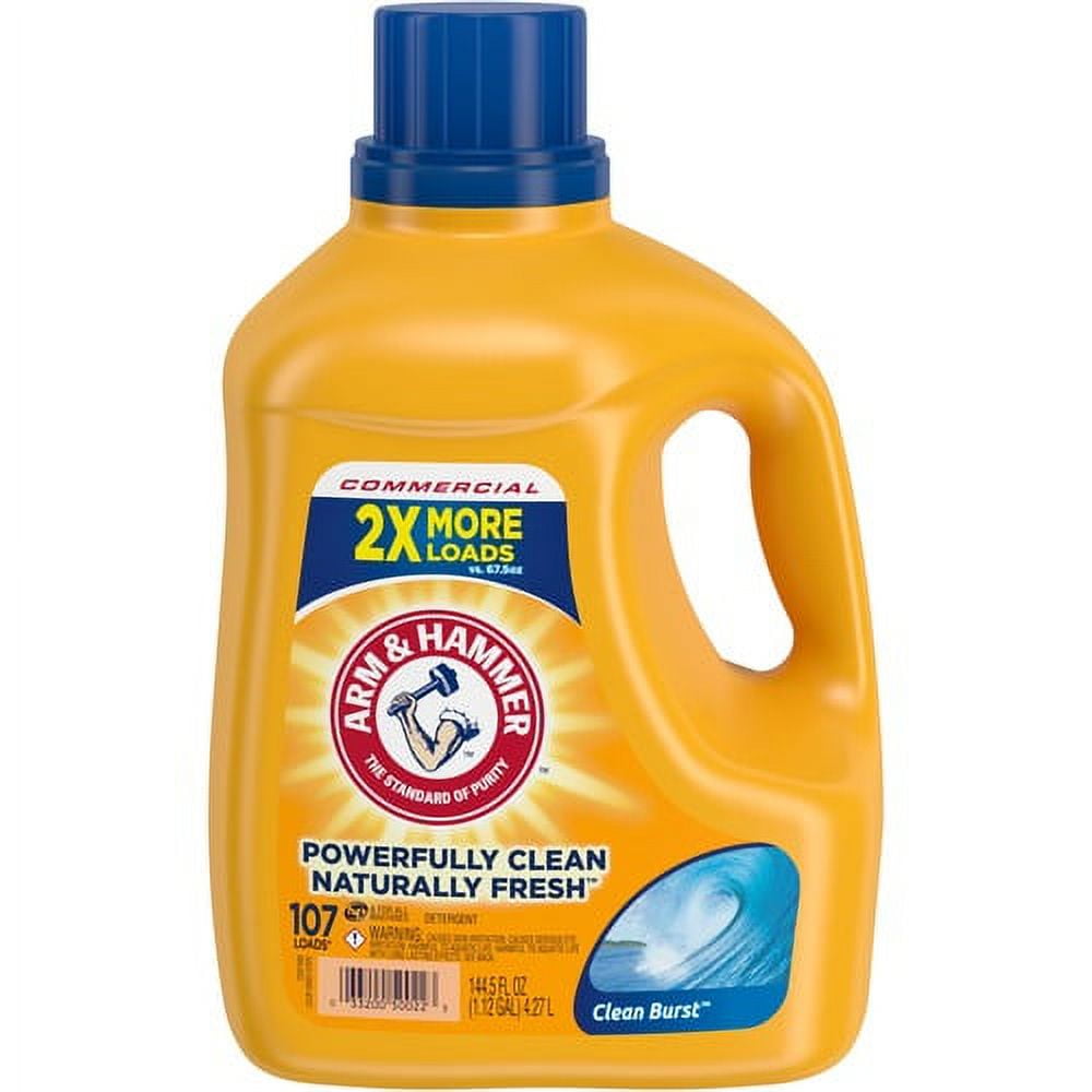 Arm Hammer Clean Burst Laundry Detergent Concentrate Liquid 144.5
