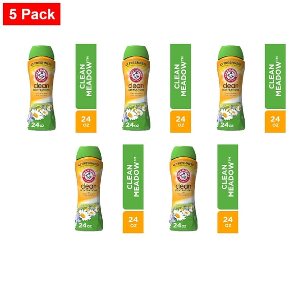 Arm & Hammer Clean Scentsations Clean Meadow In-Wash Scent Booster 24 oz - 5 Pack