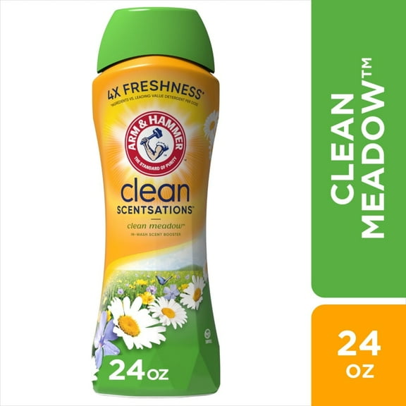 Arm & Hammer Clean Scentsations Clean Meadow In-Wash Scent Booster, 24 oz (packaging may vary)