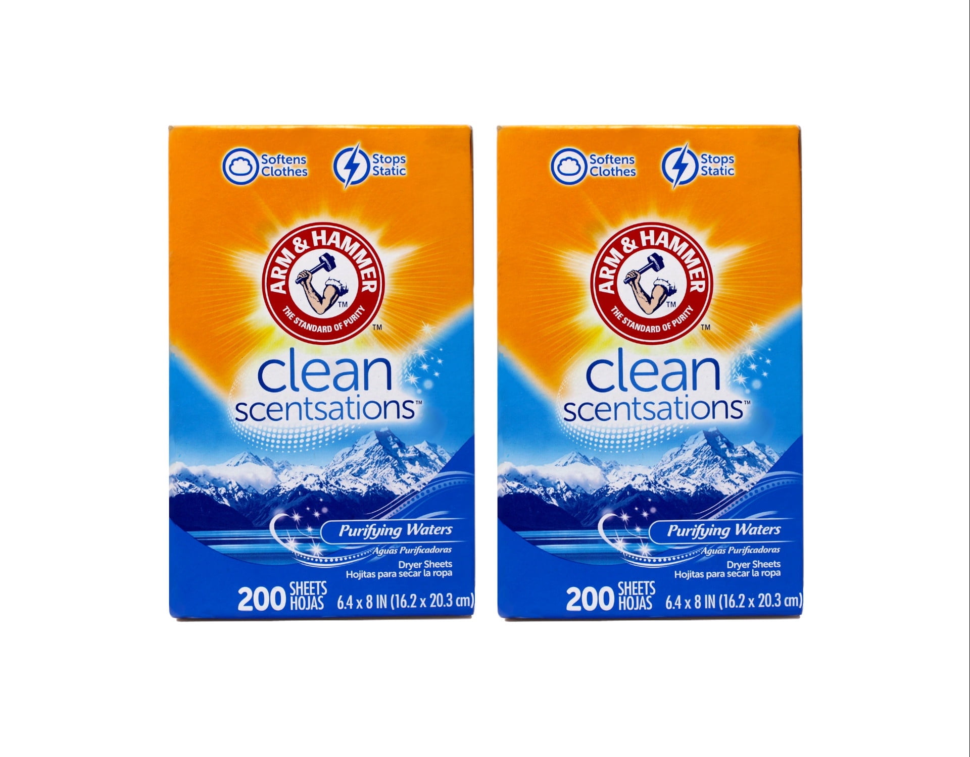 Arm & Hammer Clean Scentsations Fabric Softener Dryer Sheets