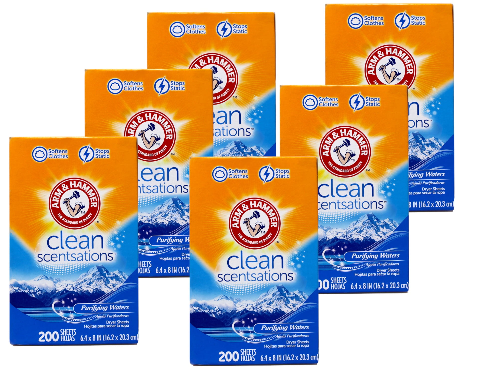 Arm & Hammer Clean Scentsations Fabric Softener Dryer Sheets