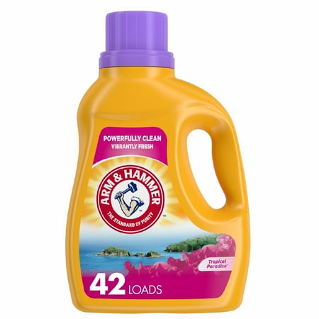 Arm Hammer Clean Scentsations Tropical Paradise, 42 Loads Liquid Laundry Detergent, 75 Fl oz