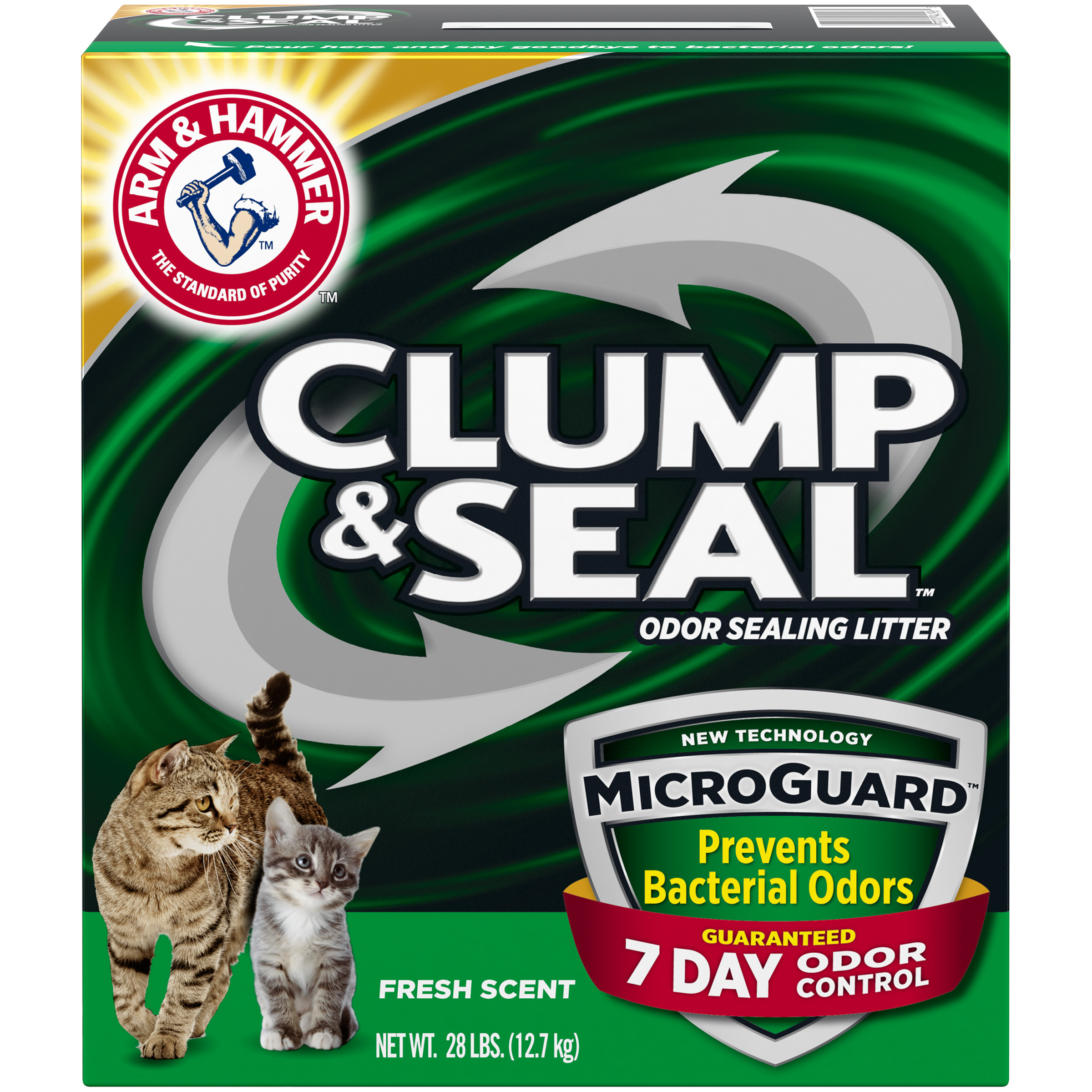 Arm Hammer Clump Seal MicroGuard Cat Litter 28lb Walmart