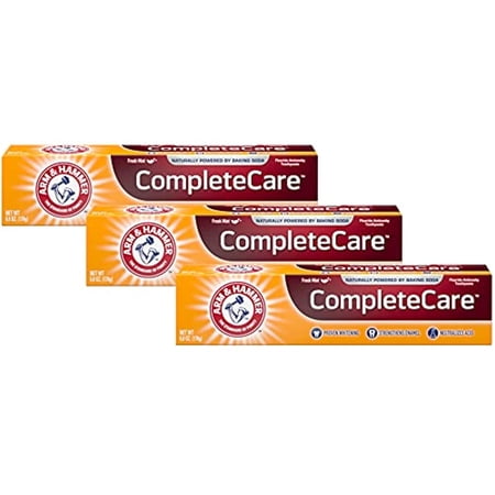 Arm & Hammer Complete Care Fluoride Anticavity Toothpaste, Fresh Mint 6 Oz (Pack Of 3)