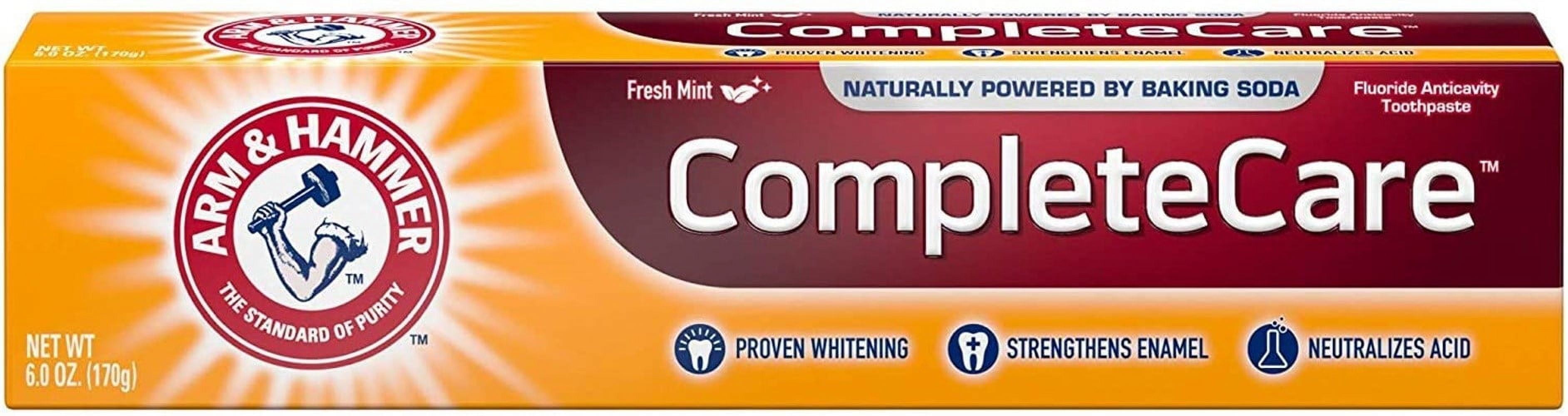 Arm & Hammer Complete Care Toothpaste, 6 oz (Pack of 6) (Packaging May Vary)