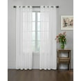 thumbnail image 1 of Arm & Hammer Curtain Fresh™ Odor-Neutralizing Sheer Voile Grommet 59 x 63 Curtain Panel in White, 1 of 6