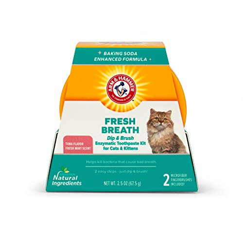 Arm & Hammer Dip & Brush Fresh Breath Enzymatic Toothpaste Kit for Cats