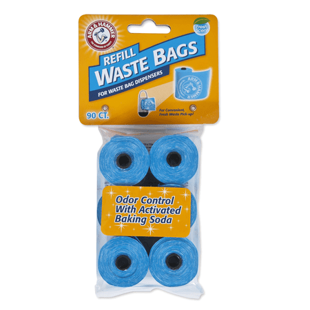Arm & Hammer Disposable Waste Bag Refills Blue 90 Count