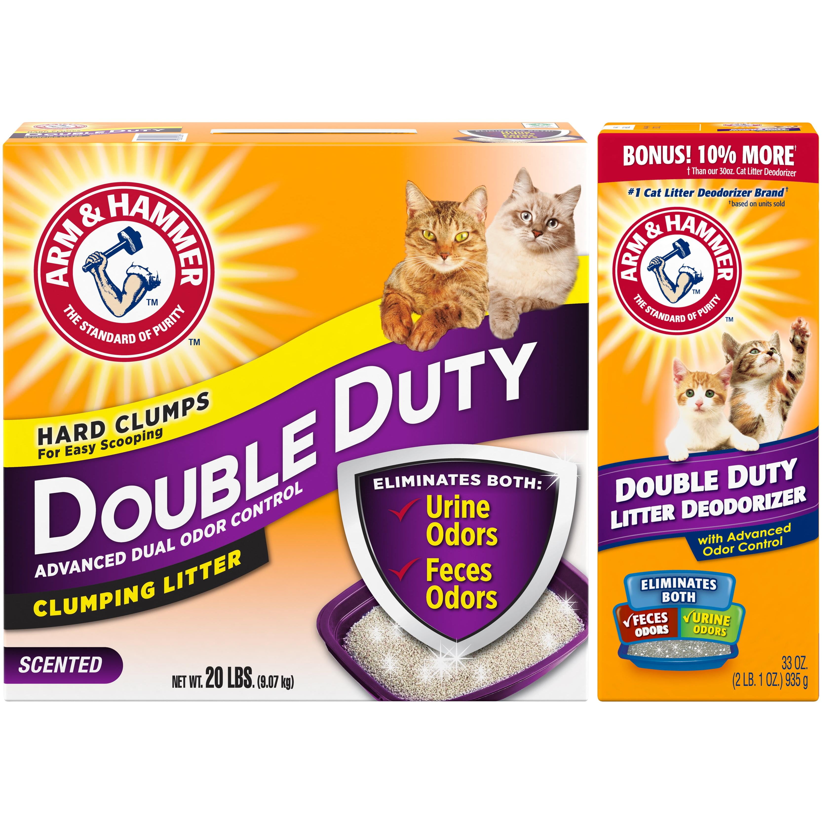 Arm & Hammer Double Duty Bundle Advanced Odor Control Clumping Cat