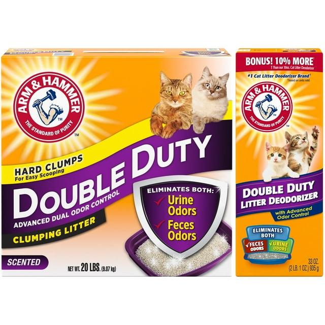 Arm & Hammer Double Duty Bundle Advanced Odor Control Clumping Cat