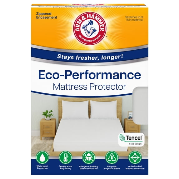 Arm & Hammer™ Eco Performance Zippered Mattress Protector with Tencel, Queen