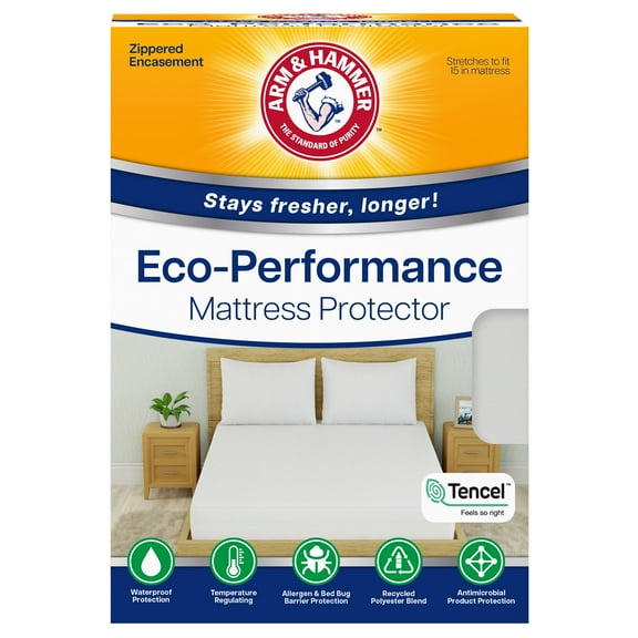 Arm & Hammer™ Eco Performance Zippered Mattress Protector with Tencel, Twin