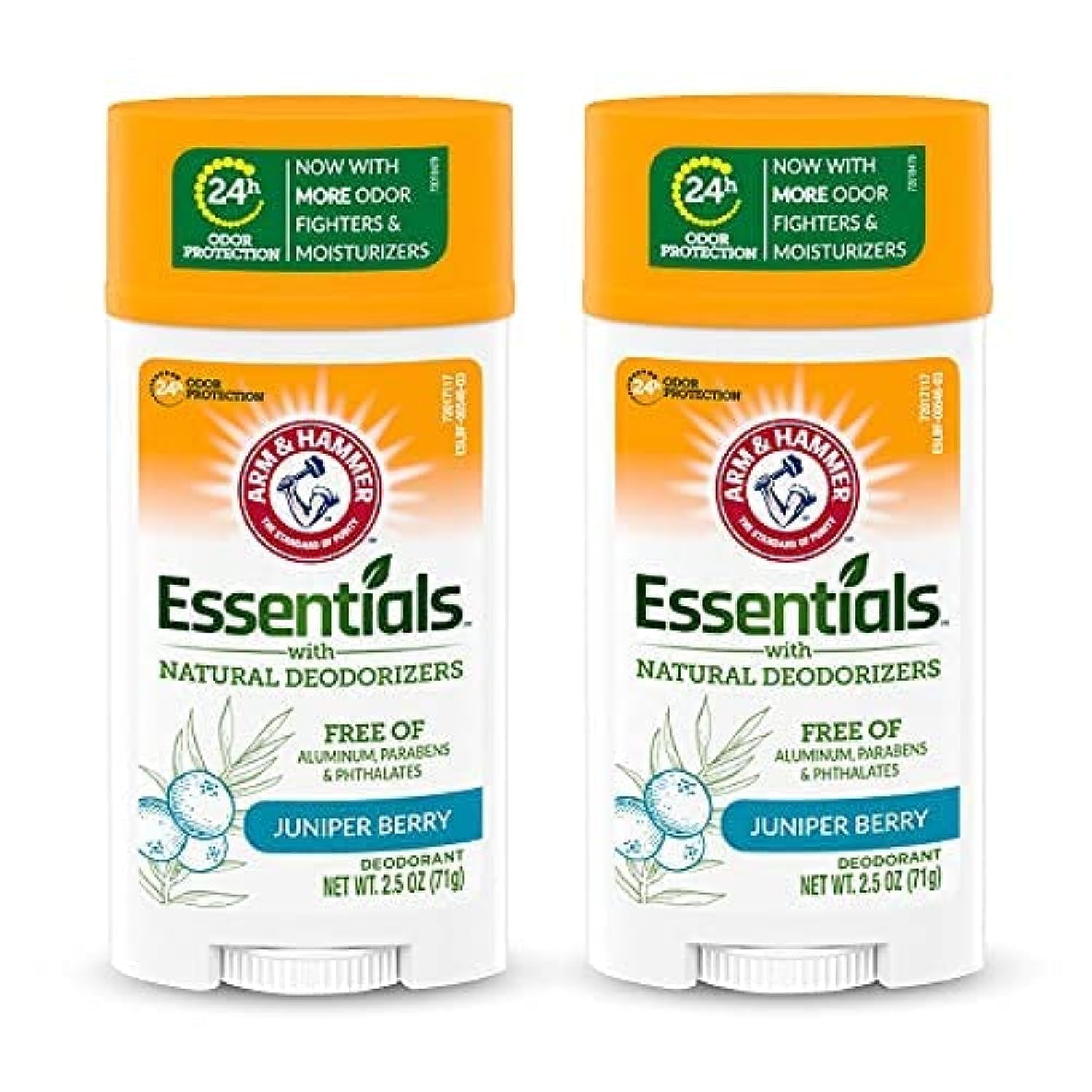 ARM & HAMMER Essentials Deodorant Clean Juniper Berry Wide Stick Made with Natural