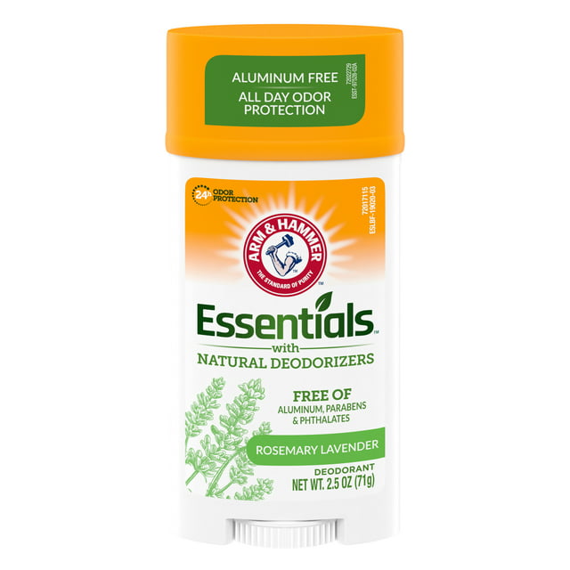 Arm & Hammer Essentials Deodorant- Fresh Rosemary Lavender- Wide Stick- 2.5oz- Made with Natural Deodorizers- Free From Aluminum, Parabens  Phthalates