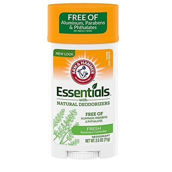 Arm & Hammer Essentials Deodorant Solid, Fresh, 2.5 oz (4 pack) (Bundle)