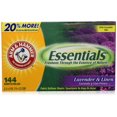 Arm & Hammer Essentials Dryer Sheets, Lavender & Linen, 144 Count