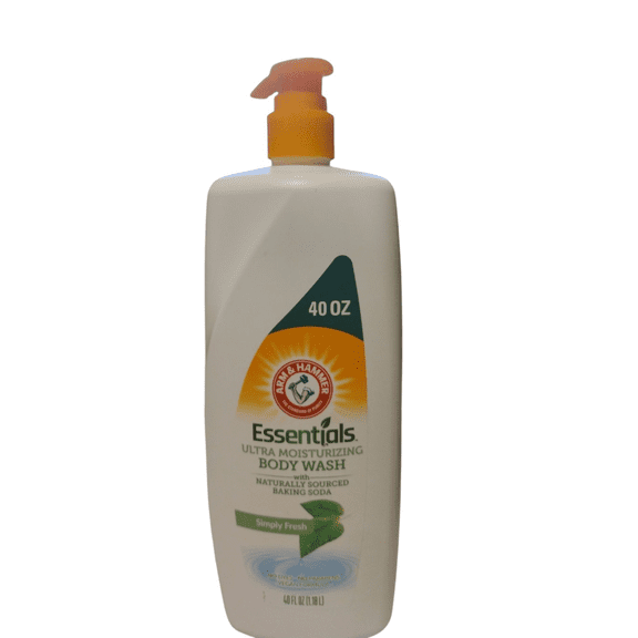 Arm & Hammer Essentials Ultra Moisturizing Body Wash, Simply Fresh, 40 Ounce