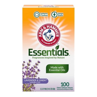 Arm & Hammer Dryer Sheets – Lavender & Linen Scent, 100 Count Each (6-Pack)