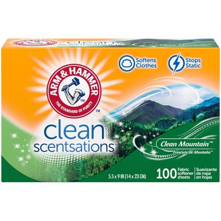 Arm & Hammer Fabric Softener Sheets Clean Scentsations 1 Ea