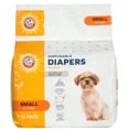 thumbnail image 1 of Arm & Hammer Female Dog Diapers, Size Small, 12 Count | Ultra-Absorbent, with Leak-Proof Protection, 1 of 10