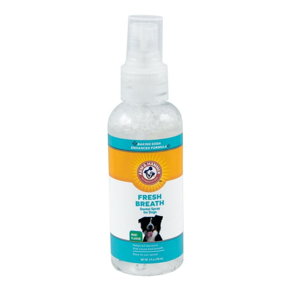 Arm & Hammer Fresh Breath Dental Spray for Dogs, Reduces Plaque Without Brushing, Mint Flavor, 4 oz