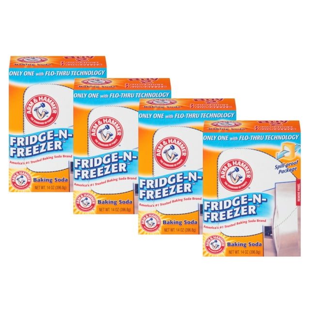 Arm & Hammer FridgeNFreezer Baking Soda, 14 Oz. Pack of 4