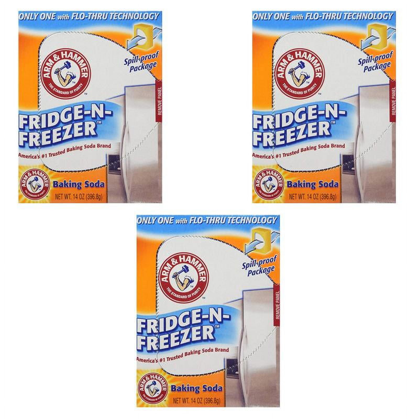 Arm & Hammer FridgeNFreezer Pack, Odor Absorber Baking Soda, 14oz