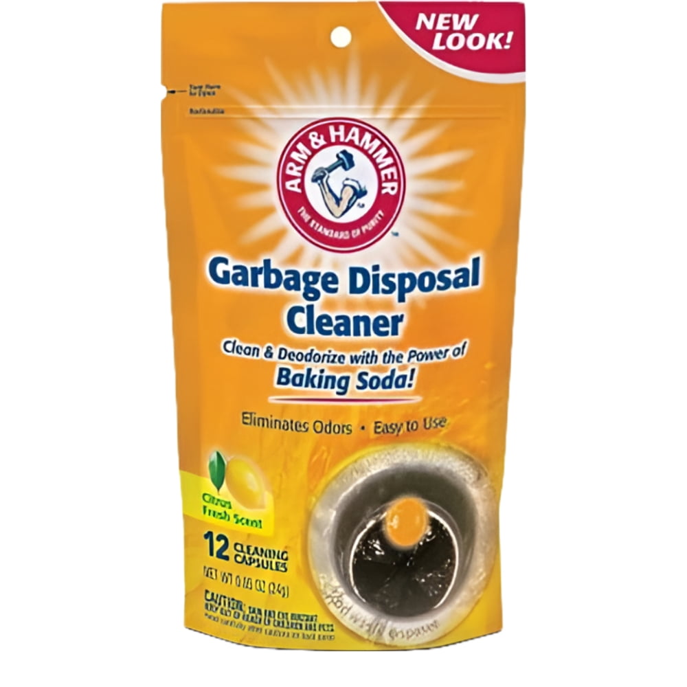 Arm & Hammer Garbage Disposable Cleaner Citrus Fresh Scent 12 Cleaning Capsules 0.85oz / 24g
