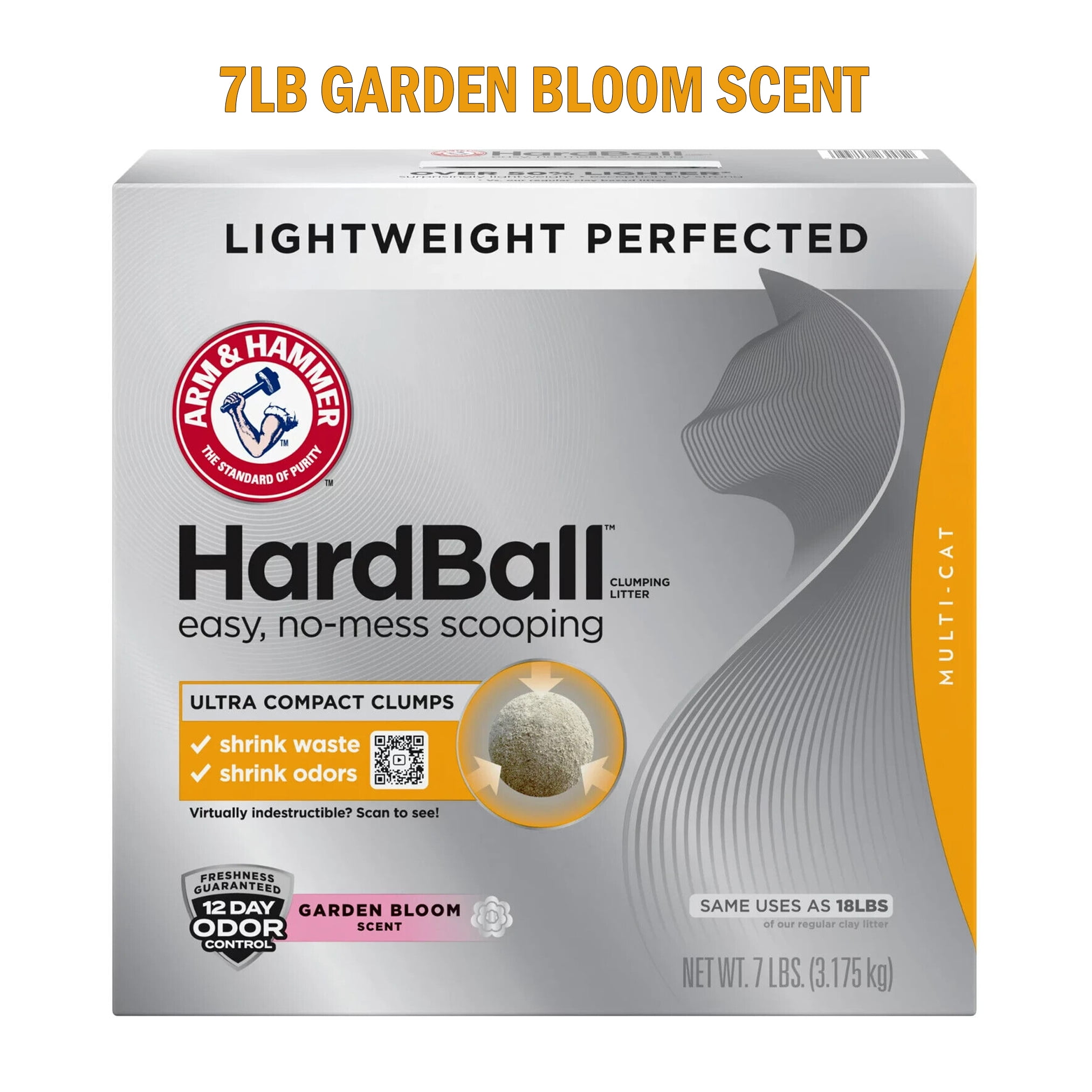 Arm & Hammer, Hardball Lightweight Platinum Clumping Cat Litter, Garden