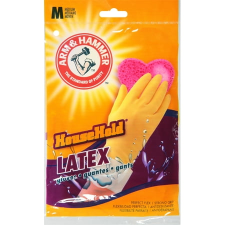 DDI 1995362 Arm & Hammer Latex Gloves - Medium Case of 24