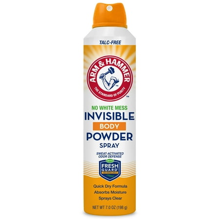 Arm & Hammer Invisible Odor Defense Body Powder Spray, 7 oz
