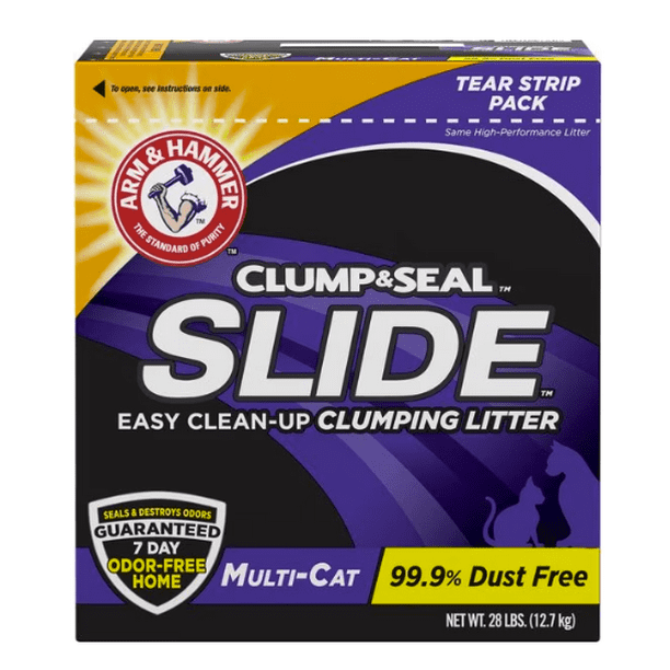 Arm & Hammer Litter Slide MultiCat Scented Clumping Clay Cat Litter