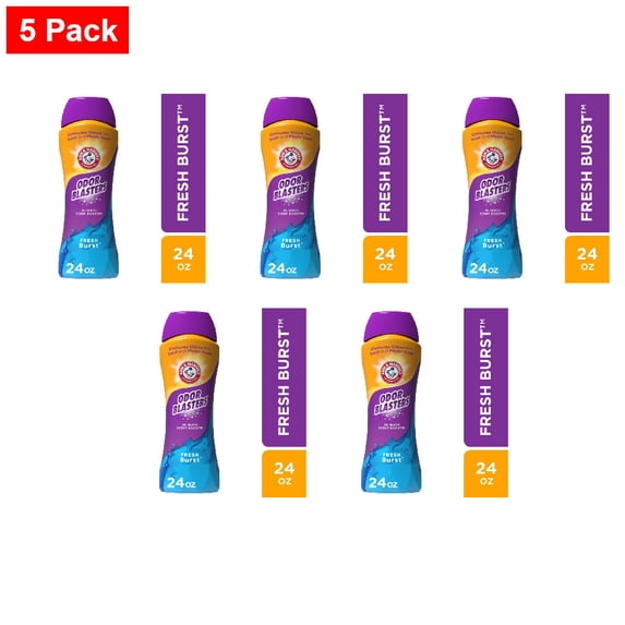 Arm & Hammer Odor Blasters Fresh Burst In-Wash Scent Booster 24 oz - 5 Pack