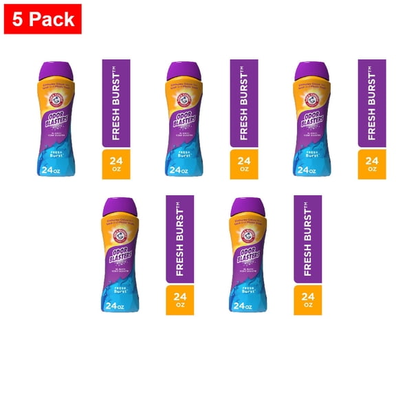 Arm & Hammer Odor Blasters Fresh Burst In-Wash Scent Booster 24 oz - 5 Pack