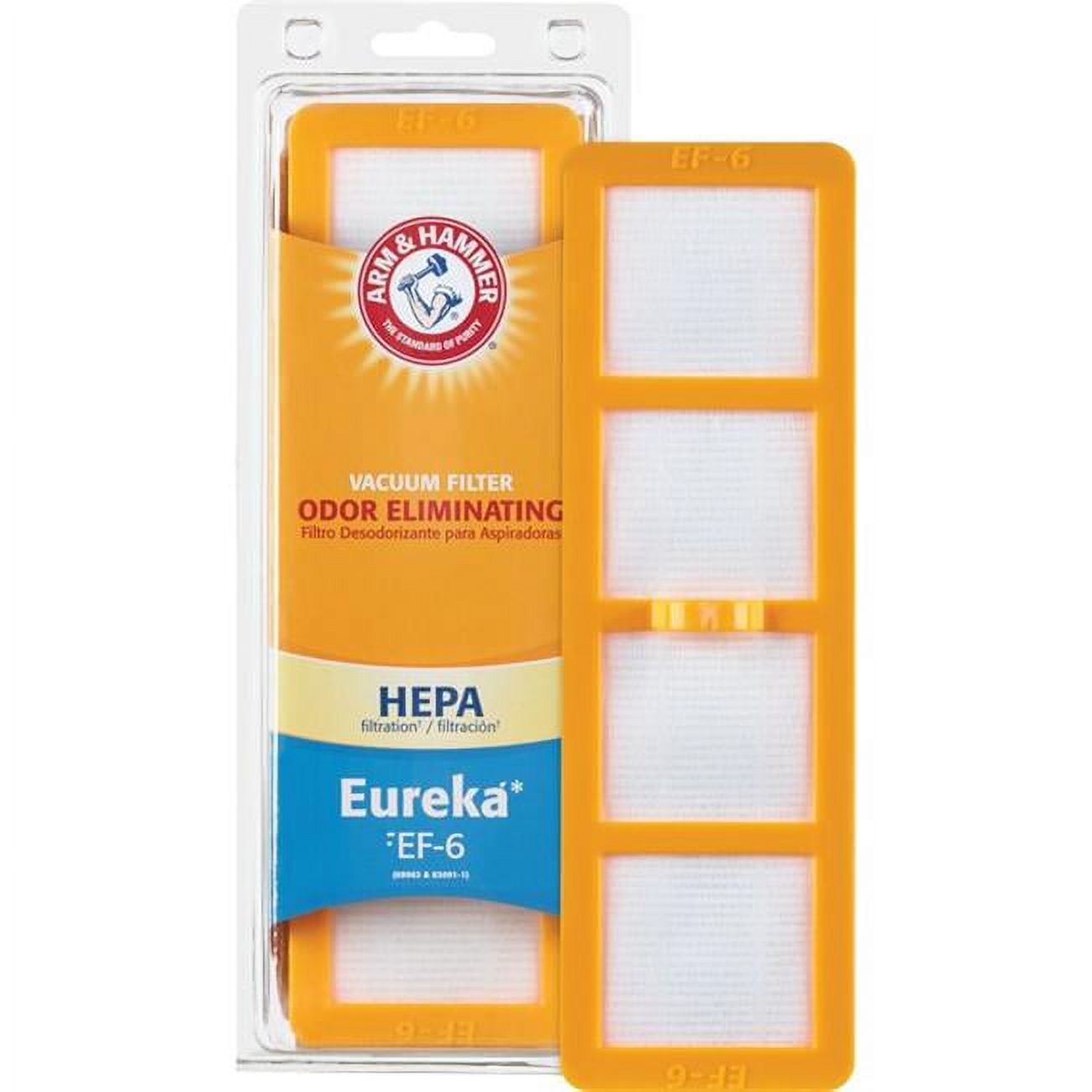 Arm & Hammer Odor-Eliminating HEPA Vacuum Filters for AirSpeed, Eureka EF-6 - image 1 of 5