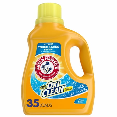 Arm Hammer OxiClean Fresh Scent Liquid Laundry Detergent, 61.25 oz